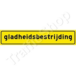Autobord GLADHEIDSBESTRIJDING sticker 50x10cm